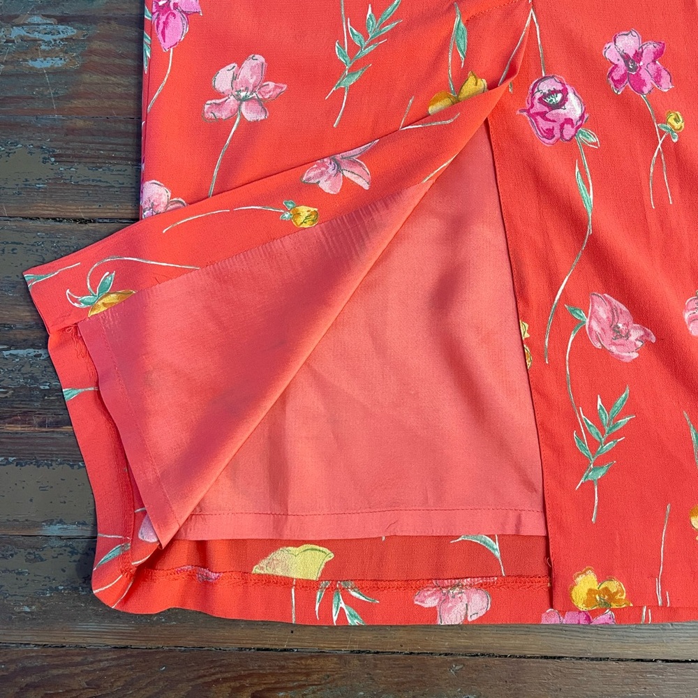 Vintage Plaza South Vibrant Floral Print Sleeveless Maxi Dress ~ Size 10💚🍄 - Picture 8 of 8